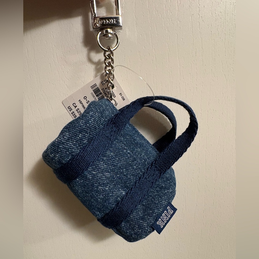 PINK Victoria's Secret Blue Denim Mini Bag